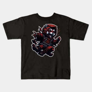 Red Panda Ninja_011 Kids T-Shirt